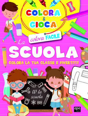 Colora e gioca la scuola