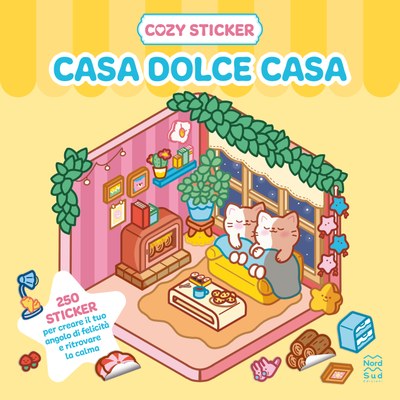Cozy sticker. Casa dolce casa