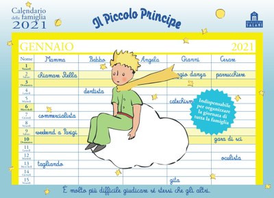 Il Piccolo Principe. Calendario della famiglia 2021