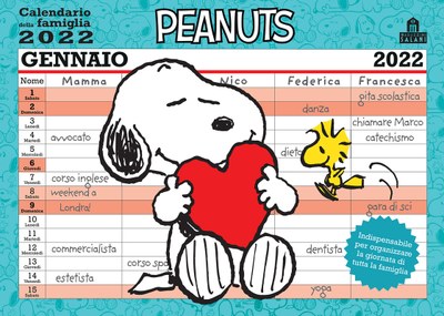 Calendari agenda - Peanuts