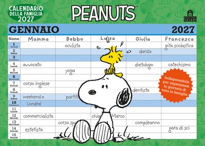 Peanuts. Calendario della famiglia 2027
